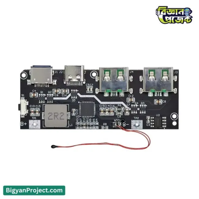 ২২.৫W পাওয়ার ব্যাংক চার্জিং মডিউল QC4.0 ডুয়াল ইউএসবি টাইপ-C ও মাইক্রো