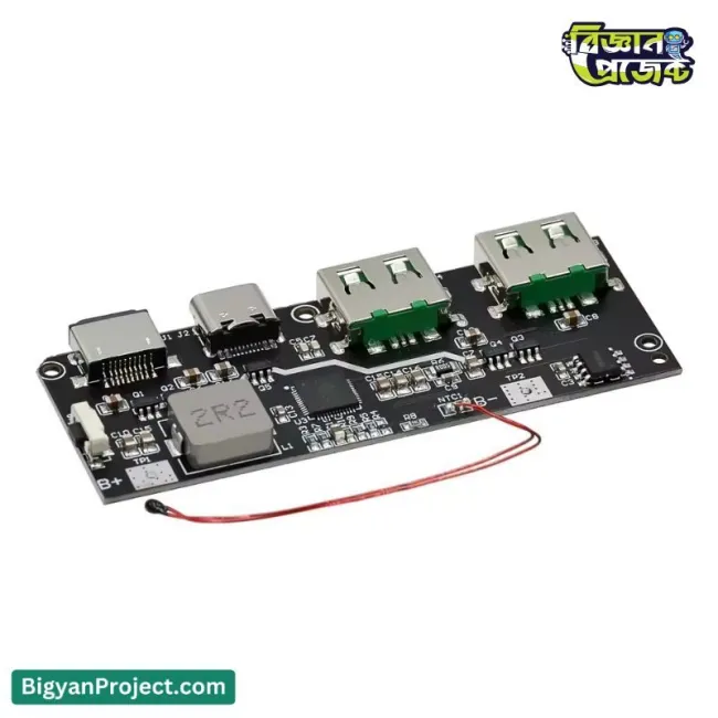 ২২.৫W পাওয়ার ব্যাংক চার্জিং মডিউল QC4.0 ডুয়াল ইউএসবি টাইপ-C ও মাইক্রো