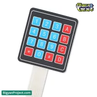 4x4 কীপ্যাড ১৬ কী মেমব্রেন সুইচ আরডুইনো ESP32 এর জন্য