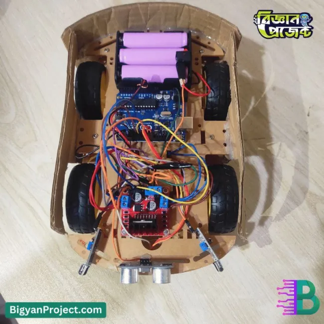 আরডুইনো দিয়ে অবজেক্ট ফলোয়িং রোবট কার | বিজ্ঞান প্রজেক্ট