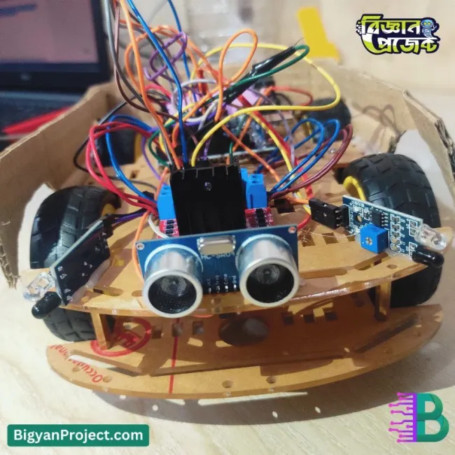 আরডুইনো দিয়ে অবজেক্ট ফলোয়িং রোবট কার | বিজ্ঞান প্রজেক্ট