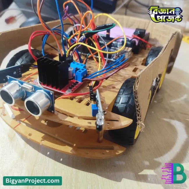 আরডুইনো দিয়ে অবজেক্ট ফলোয়িং রোবট কার | বিজ্ঞান প্রজেক্ট
