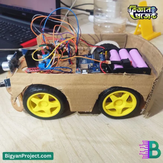 আরডুইনো দিয়ে অবজেক্ট ফলোয়িং রোবট কার | বিজ্ঞান প্রজেক্ট