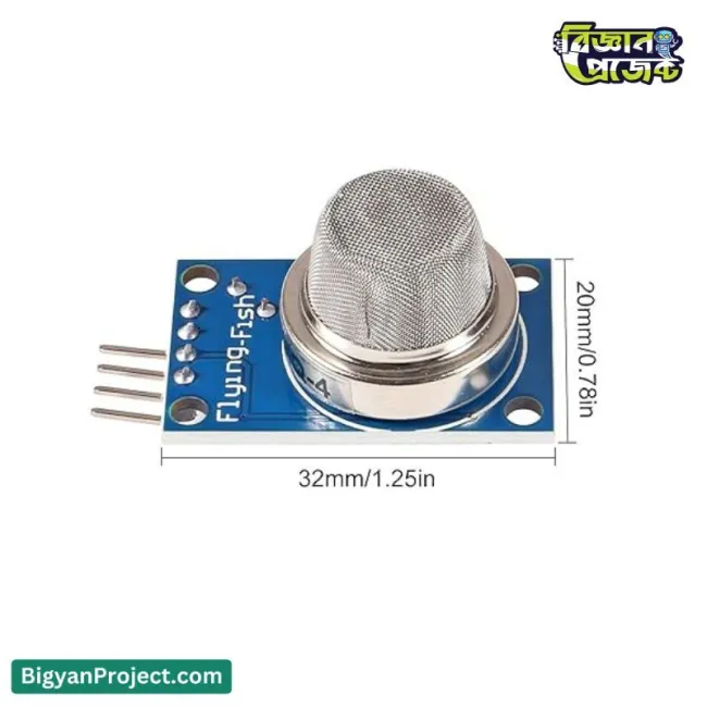 Buy MQ-4 মিথেন গ্যাস সেন্সর Arduino ও DIY প্রজেক্টের জন্য