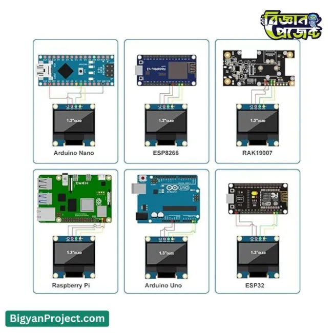 1.3 inch OLED Display SH1106 I2C 128x64 – buy now