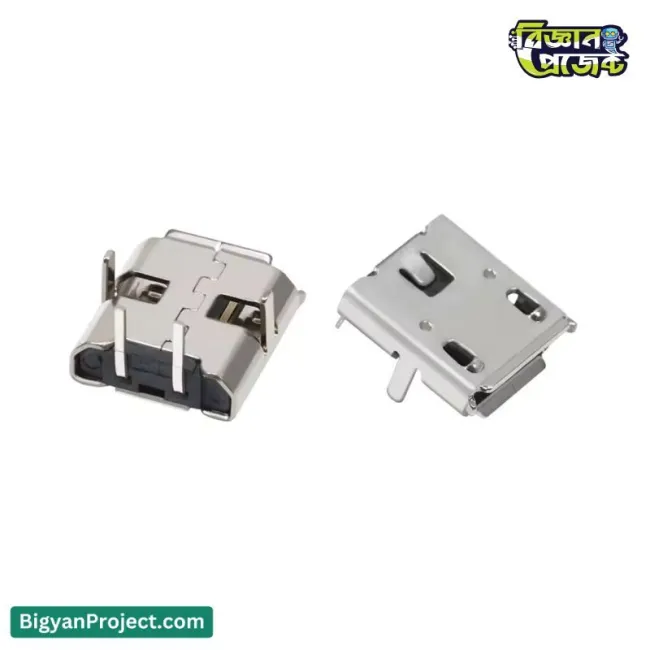 Micro USB 2-Pin Female Connector | Power Jack for Sale