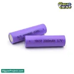 18650 রিচার্জেবল লিথিয়াম আয়ন ব্যাটারি 2000mAh 3.7V কিনুন