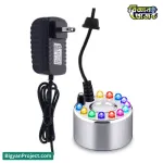 মিস্ট মেকার কিনুন - ১২ LED আল্ট্রাসনিক ফগার ও হিউমিডিফায়ার