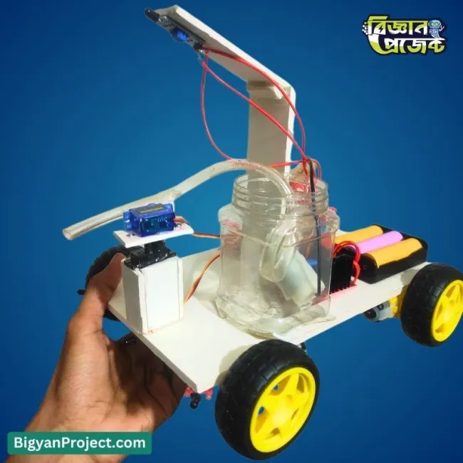 স্মার্ট ফায়ারফাইটিং রোবট ফ্লেম সেন্সর ও পানির পাম্প সহ