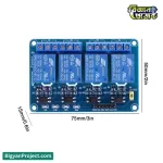 5V 4-চ্যানেল রিলে মডিউল কিনুন অনলাইনে (অপটোকাপলার)