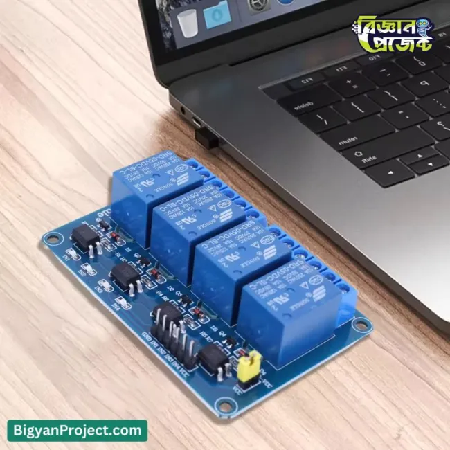 5V 4-চ্যানেল রিলে মডিউল কিনুন অনলাইনে (অপটোকাপলার)