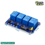 5V 4-চ্যানেল রিলে মডিউল কিনুন অনলাইনে (অপটোকাপলার)