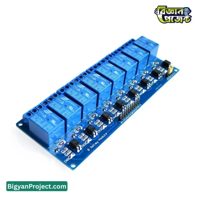 buy 5V ৮ চ্যানেল অপটো-কাপলার রিলে মডিউল
