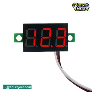 ডিজিটাল DC ভোল্টমিটার 0-100V কিনুন 0.28 ইঞ্চি মিটার