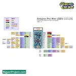 আরডুইনো প্রো মিনি ATmega328P 5V 16MHz কন্ট্রোলার বোর্ড