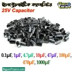 25V ইলেকট্রোলাইটিক ক্যাপাসিটার Buy বিভিন্ন মান