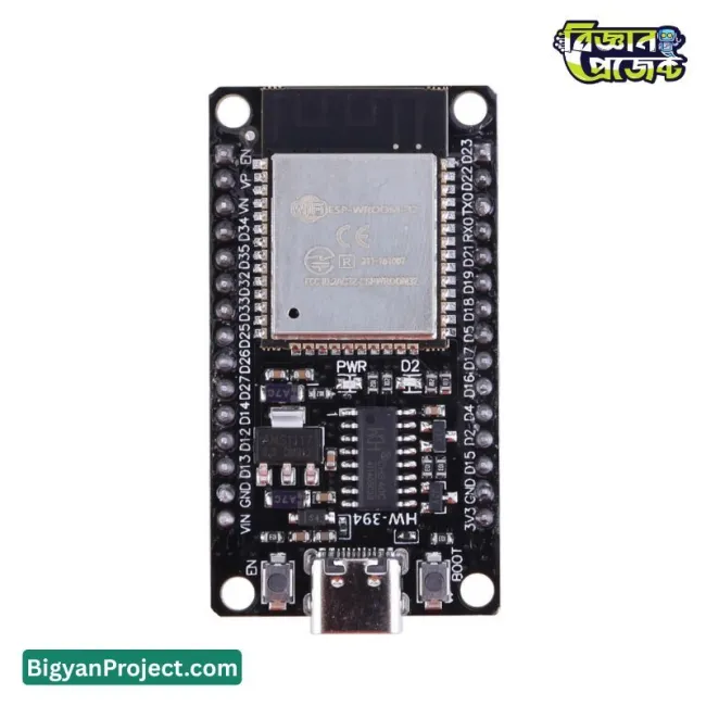 ESP32-DevKitC-32 টাইপ-C WiFi ব্লুটুথ ডুয়াল কোর বোর্ড