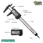 ডিজিটাল স্লাইড/ভার্নিয়ার ক্যালিপার কিনুন – ইঞ্চি/মিমি, এলসিডি, ১৫০মিমি পরিমাপের সরঞ্জাম