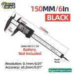 ডিজিটাল স্লাইড/ভার্নিয়ার ক্যালিপার কিনুন – ইঞ্চি/মিমি, এলসিডি, ১৫০মিমি পরিমাপের সরঞ্জাম