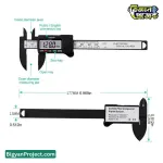 ডিজিটাল ভার্নিয়ার ক্যালিপার ০-১০০mm শপ প্রিসিশন টুল