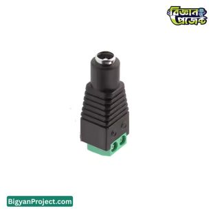 DC Barrel Power Jack 5.5x2.1mm Female Adapter