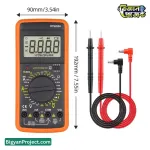 Buy DT9205A ডিজিটাল মাল্টিমিটার AC DC টেস্টার