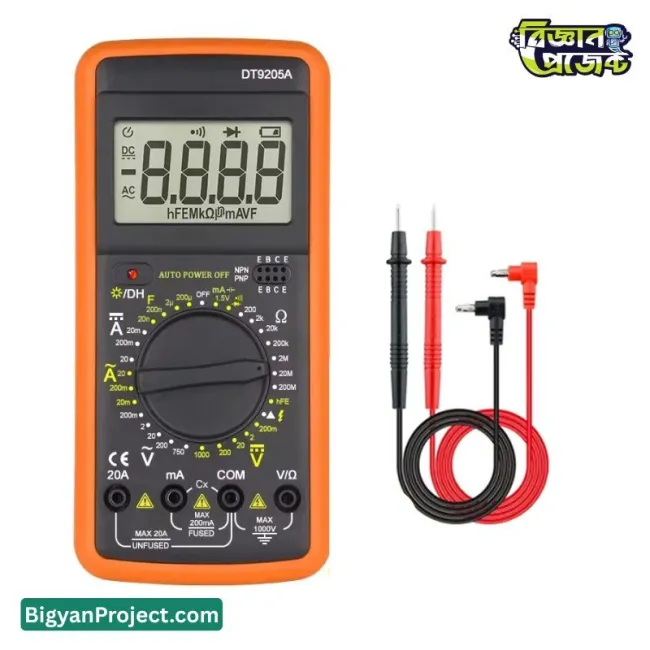 Buy DT9205A ডিজিটাল মাল্টিমিটার AC DC টেস্টার