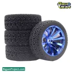 ১ পিস ৬৫ মিমি রাবার হুইল প্লাস্টিক হাবসহ