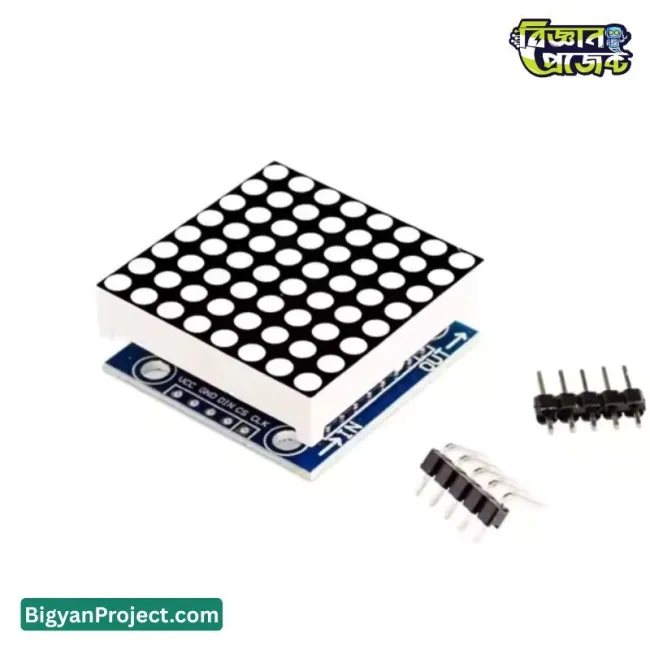 4-ইন-1 LED ডট ম্যাট্রিক্স ডিসপ্লে মডিউল MAX7219 32x8