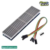 4-ইন-1 LED ডট ম্যাট্রিক্স ডিসপ্লে মডিউল MAX7219 32x8