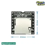 DFPlayer Mini V3.0 MP3 প্লেয়ার মডিউল 16P Arduino ESP32