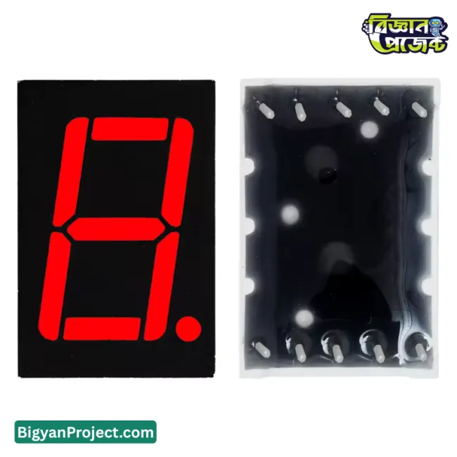 ০.৫৬ ইঞ্চি ৭ সেগমেন্ট লাল LED ডিসপ্লে কমন অ্যানোড