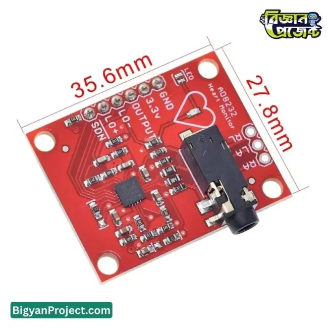 AD8232 ECG হার্ট রেট সেন্সর মডিউল আরডুইনো