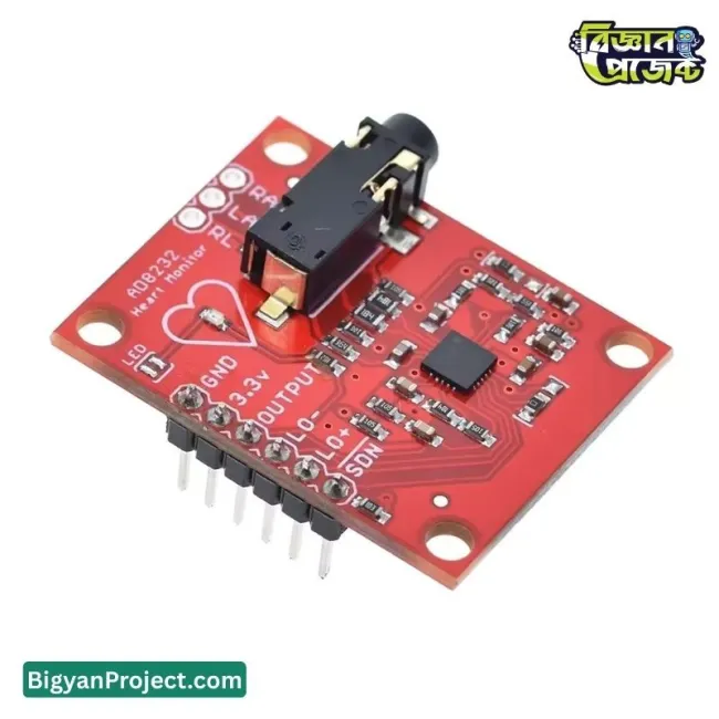 AD8232 ECG হার্ট রেট সেন্সর মডিউল আরডুইনো