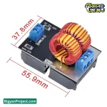 ১২০ ওয়াট মিনি ZVS ইন্ডাকশন হিটিং মডিউল ডিসি ৫–১২ ভোল্ট