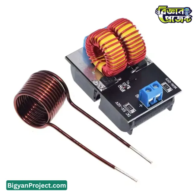 ১২০ ওয়াট মিনি ZVS ইন্ডাকশন হিটিং মডিউল ডিসি ৫–১২ ভোল্ট