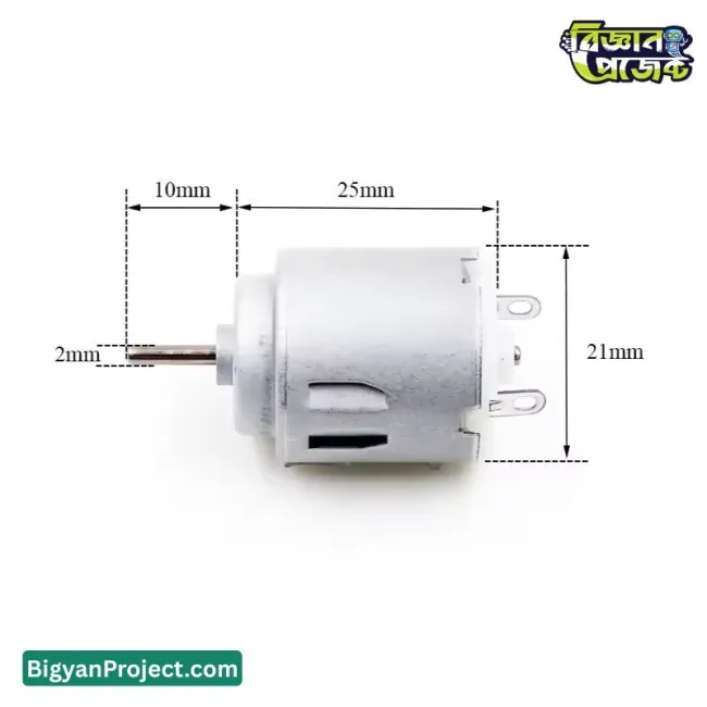 ৩-৬ ভোল্ট মিনি ডিসি মোটর খেলনা গাড়ি ও প্রজেক্ট