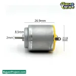 ৩-৬ ভোল্ট মিনি ডিসি মোটর খেলনা গাড়ি ও প্রজেক্ট