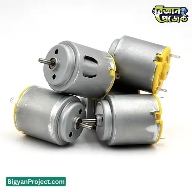 ৩-৬ ভোল্ট মিনি ডিসি মোটর খেলনা গাড়ি ও প্রজেক্ট