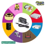 ডিসি ১২ ভোল্ট ২ অ্যাম্পিয়ার ইউ প্লাগ পাওয়ার অ্যাডাপ্টার ৫.৫x২.৫ মিমি