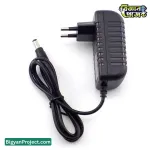 ডিসি ১২ ভোল্ট ২ অ্যাম্পিয়ার ইউ প্লাগ পাওয়ার অ্যাডাপ্টার ৫.৫x২.৫ মিমি