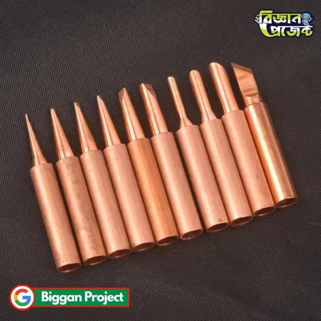 900M-T কপার সোল্ডারিং টিপ সেট ৫ পিস