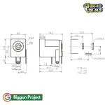 Buy DC-005 ৫.৫x২.১মিমি ডিসি পাওয়ার জ্যাক সকেট