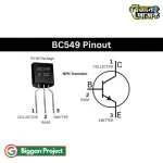 Buy BC549 NPN ট্রানজিস্টর ৩০V লো নয়েজ