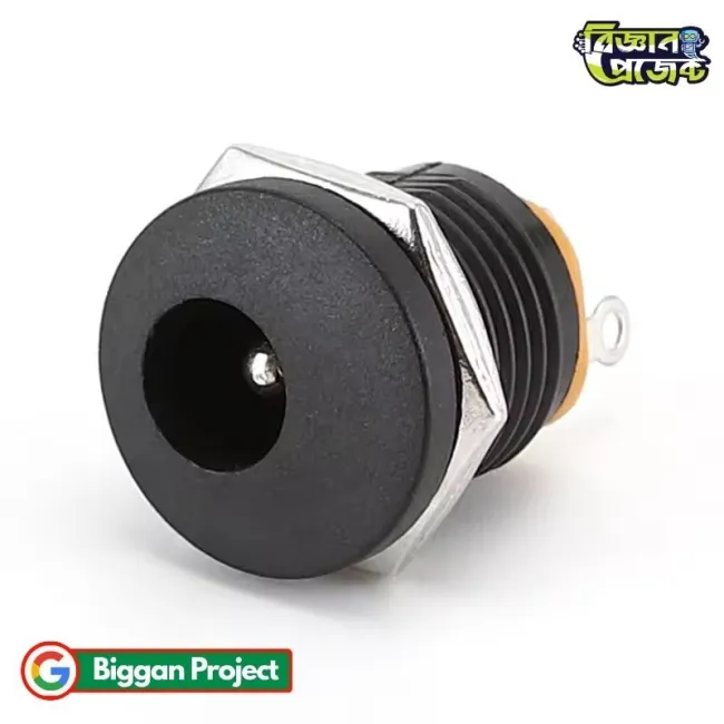 Buy DC-022 DC পাওয়ার সকেট প্যানেল মাউন্ট ৫.৫mm