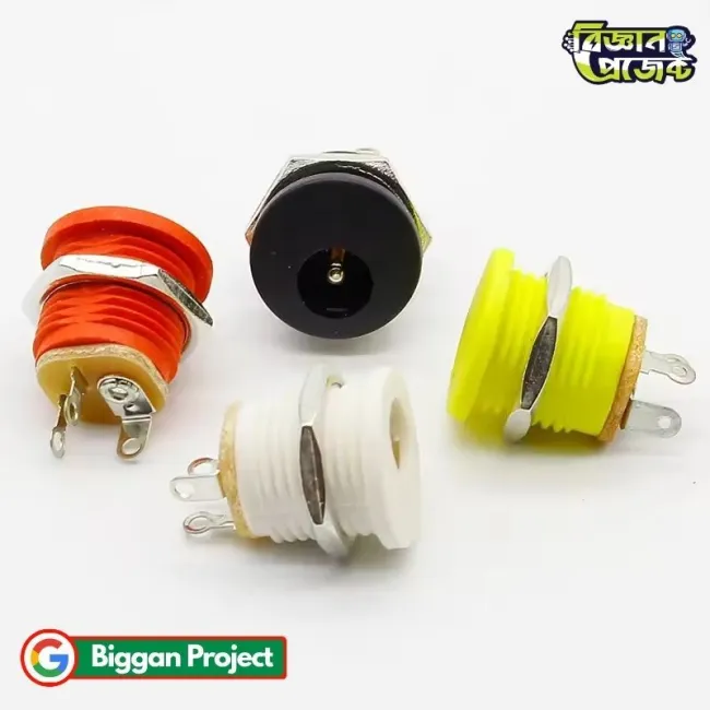 Buy DC-022 DC পাওয়ার সকেট প্যানেল মাউন্ট ৫.৫mm