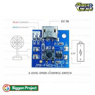 Buy DC Fan Controller Board 3 Speed USB 3.7V