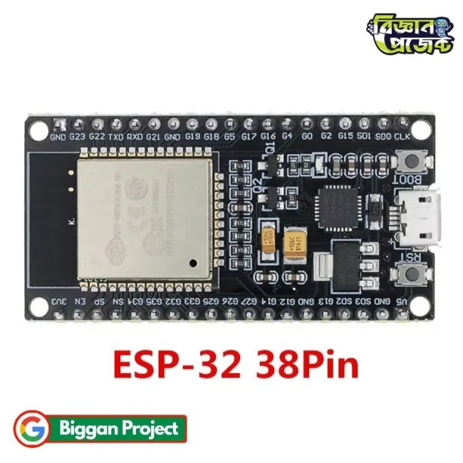 Buy ESP32-WROOM-32 Dev Board 38 Pin CP2102