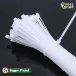 Buy ৩x১০০ মিমি নাইলন কেবল টাই সাদা ১০টি