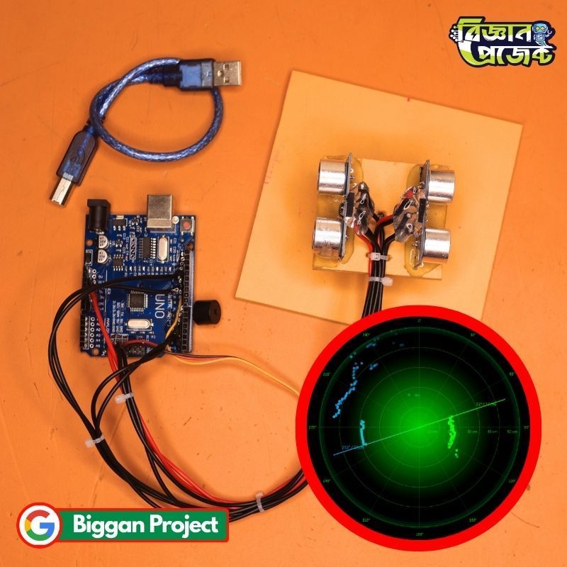 360 Degree Ultrasonic Radar Project Buy Arduino